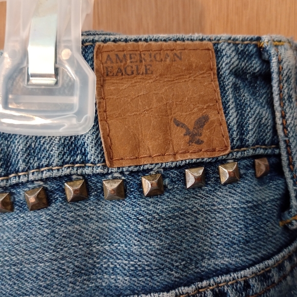 Studded Blue Denim Shorts - Picture 8 of 13